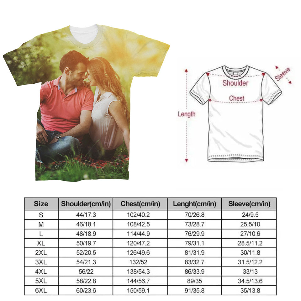 Custom Photo Unisex T-shirt Hoodie Personalized Photo Tops