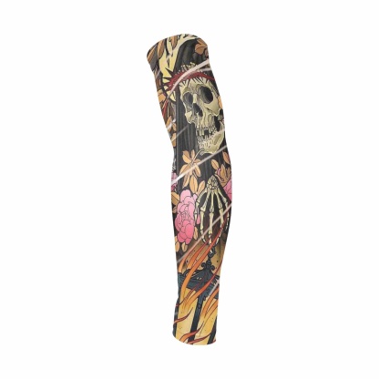 Custom Arm Sleeves- Sun Sleeves for Men&Women Ice Silk Sun Arm Sleeves UV Arm Cover Sleeve, Protection for Cycling, Running, Outdoor Sports - YesCustom