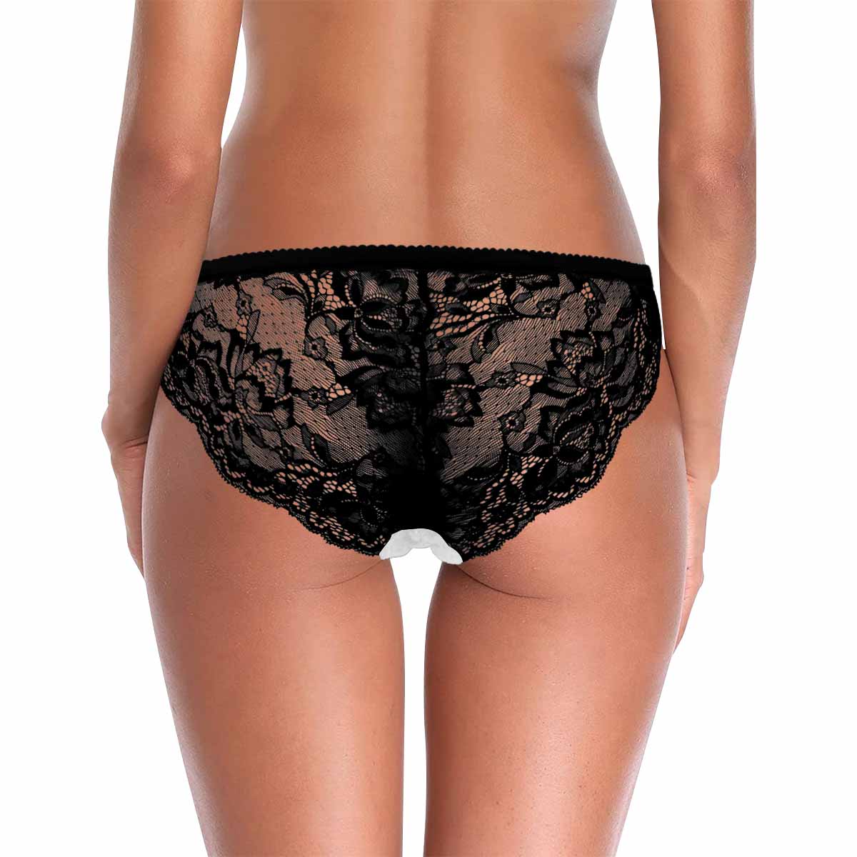 Custom Bachelorette Party Custom Lace Sexy Underwear Personalized Face Unlimited Rides Women's Lace Panty - YesCustom