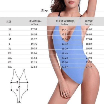 Custom Big Face Bathing Suit-Custom Face Personalized Bathing Suits Women's Slip One-Piece Swimsuit Gift For Her - YesCustom