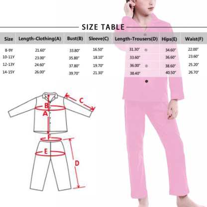 Custom Big Kids Pajamas Whale Seabed Pajamas with Face Custom Photo Personalized Pajama Set For Girls 8-15Y - YesCustom