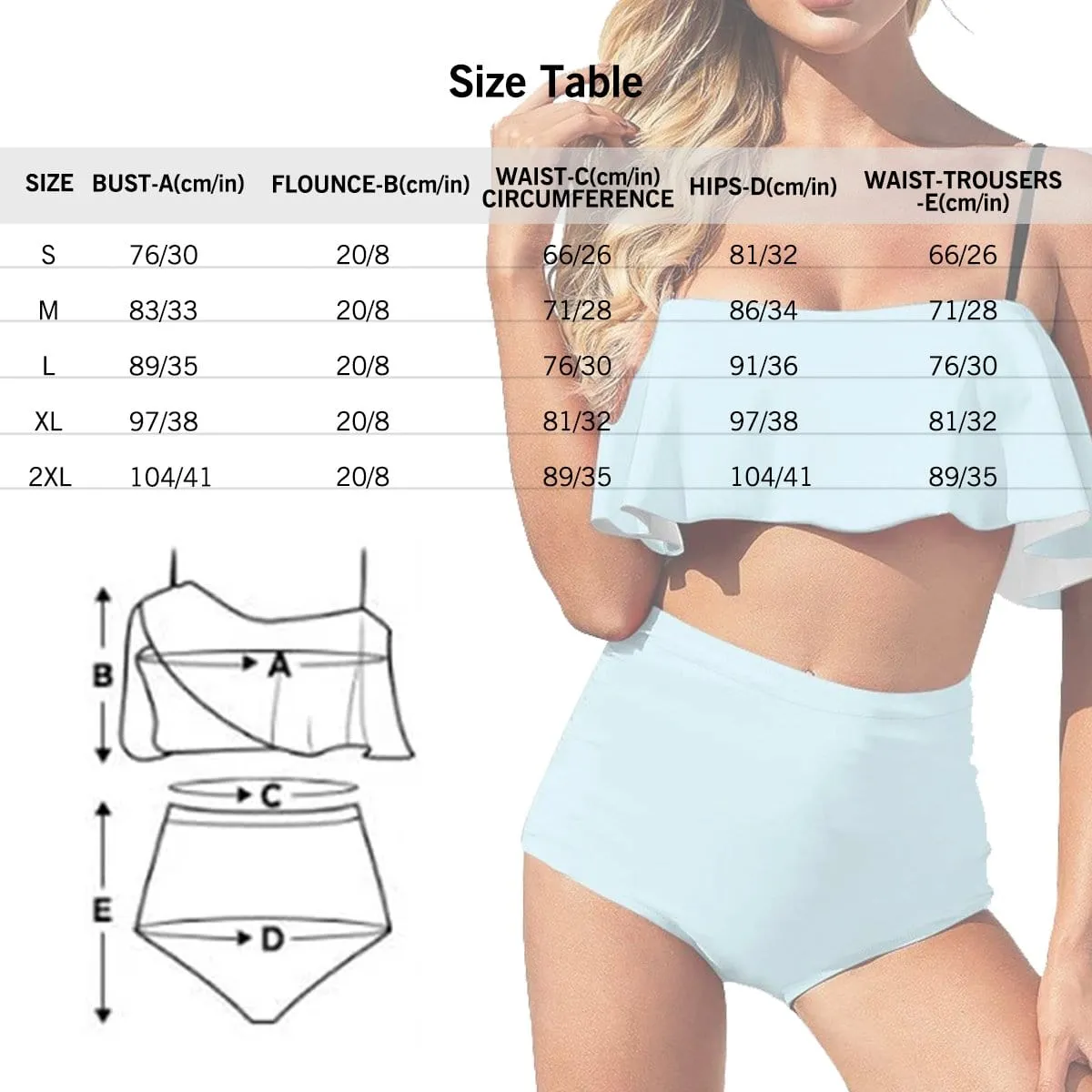 Matching Mother Daughter Swimsuits Custom Face Ruffles Bikini Tropical Prints Matching Swimwear for Beach Vacations