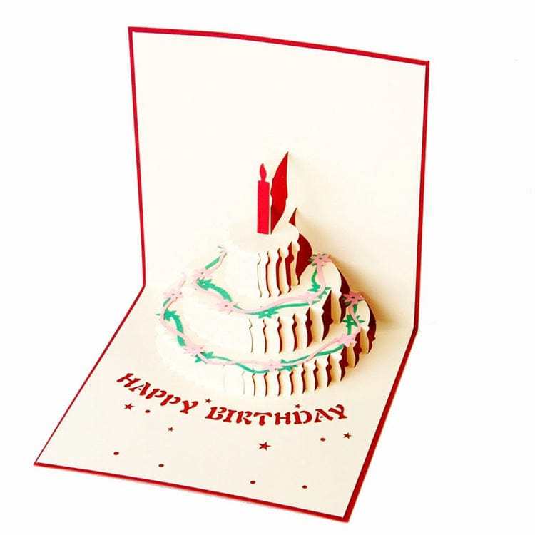 Custom Birthday 3D Pop Up Greeting Card Happy Birthday - YesCustom