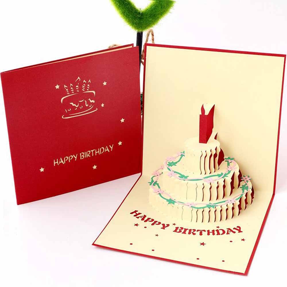 Custom Birthday 3D Pop Up Greeting Card Happy Birthday - YesCustom