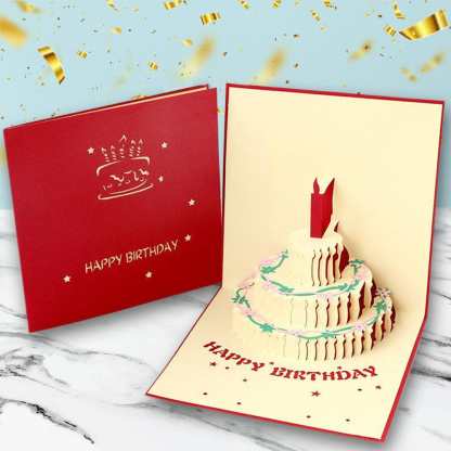 Custom Birthday 3D Pop Up Greeting Card Happy Birthday - YesCustom