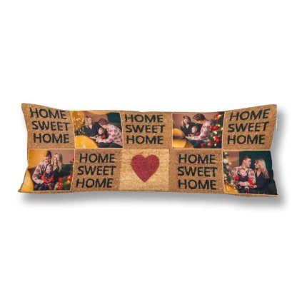 Custom Body Pillow Cover with Picture on It Custom Photo Love Sweet Home Body Pillow Case for Living Room 20"x54" - YesCustom