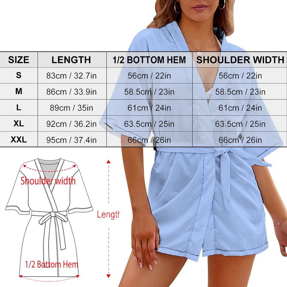 Custom #Bride Robe#For Wedding-Custom Name Unique Sexy Short Robe For Bride and Bridesmaids The Best Getting Ready Robes for Your Bridal Party - YesCustom