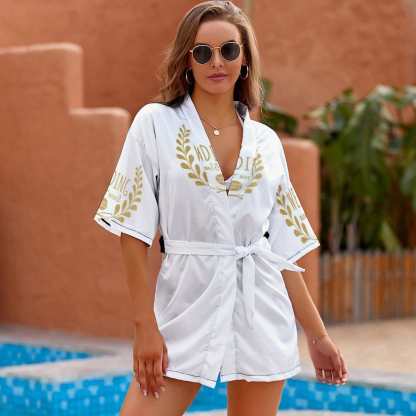 Custom #Bride Robe#For Wedding-Custom Name Unique Sexy Short Robe For Bride and Bridesmaids The Best Getting Ready Robes for Your Bridal Party - YesCustom