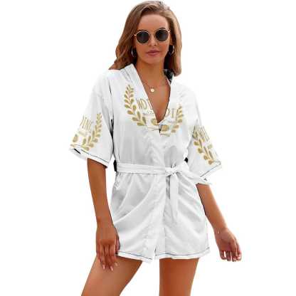 Custom #Bride Robe#For Wedding-Custom Name Unique Sexy Short Robe For Bride and Bridesmaids The Best Getting Ready Robes for Your Bridal Party - YesCustom