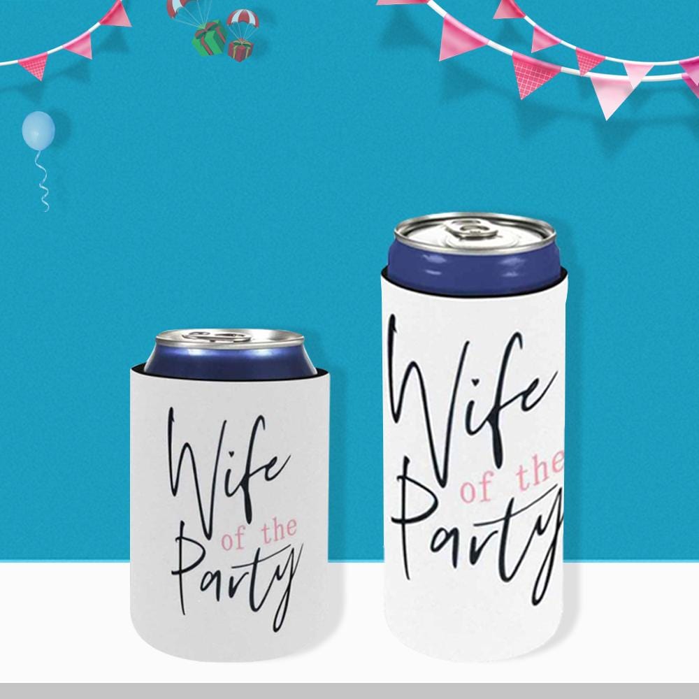 Personalized Name Can Cooler Wife Of Party Soft Beer Slim Can Cooler