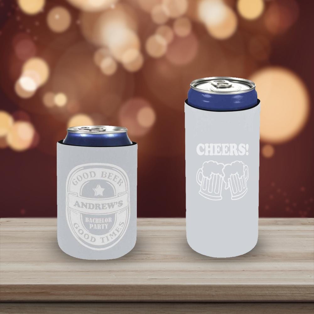 Slim Can Cooler Sleeves With Name Cheers Personalized Soft Can Cooler