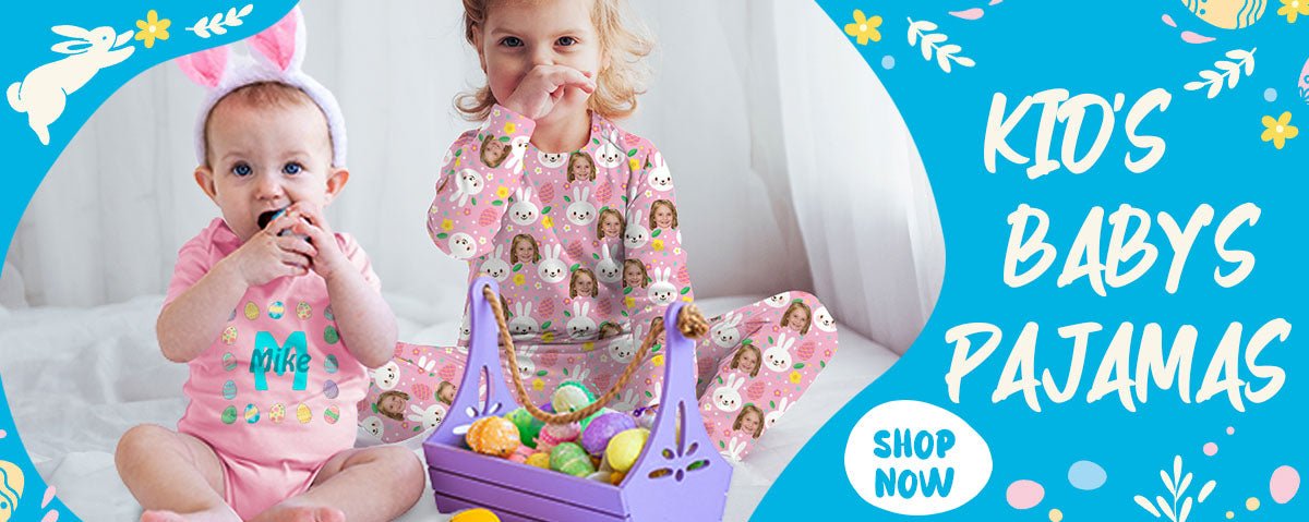Children's Pajamas with Rabbit Elements - YesCustom