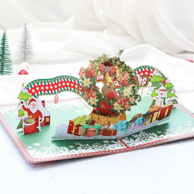 Custom Christmas 3D Pop Up Greeting Cards - YesCustom