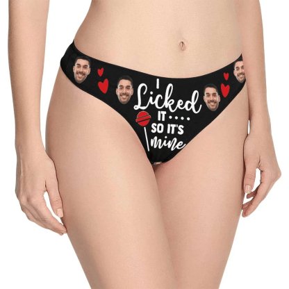 Custom Christmas Sale Personalized Gift Undies Custom Face Tongue Women's High-cut Briefs Valentine's Day Gift For Her - YesCustom