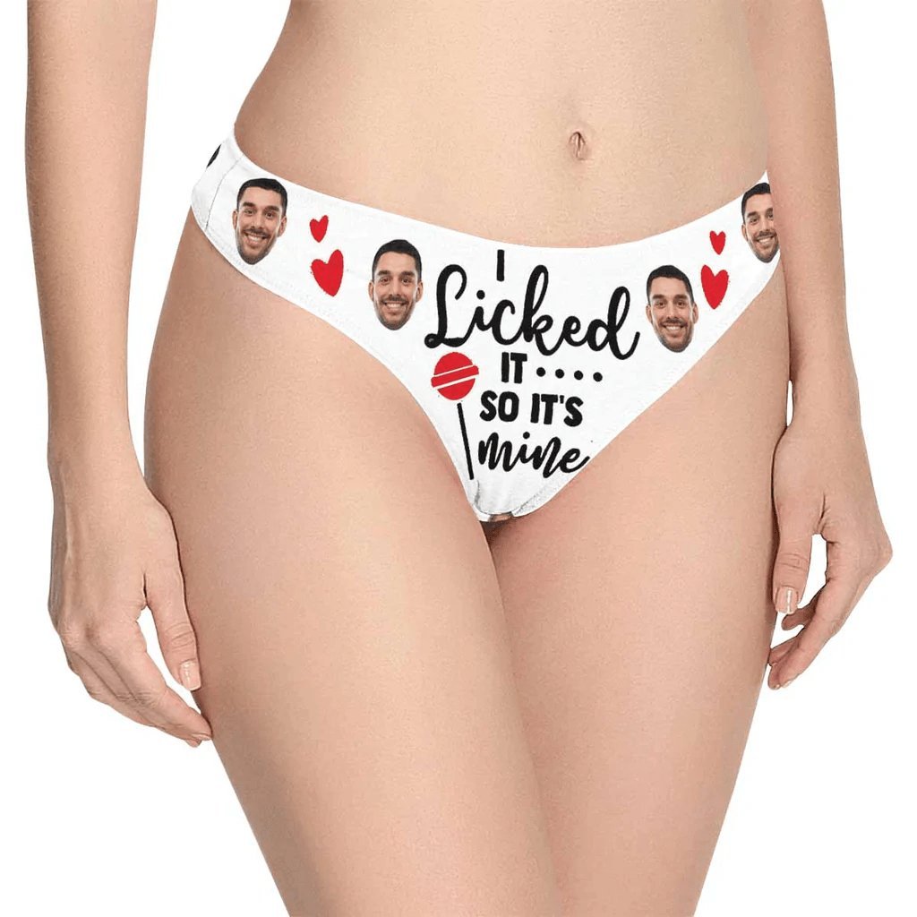 Custom Christmas Sale Personalized Gift Undies Custom Face Tongue Women's High-cut Briefs Valentine's Day Gift For Her - YesCustom