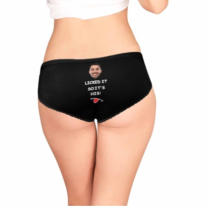 Custom Christmas Sale Personalized Gift Undies Custom Face Tongue Women's High-cut Briefs Valentine's Day Gift For Her - YesCustom