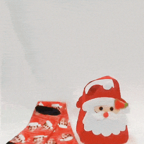 Custom Christmas Santa Gift Bag Candy Bag Holiday Decorations Package - YesCustom