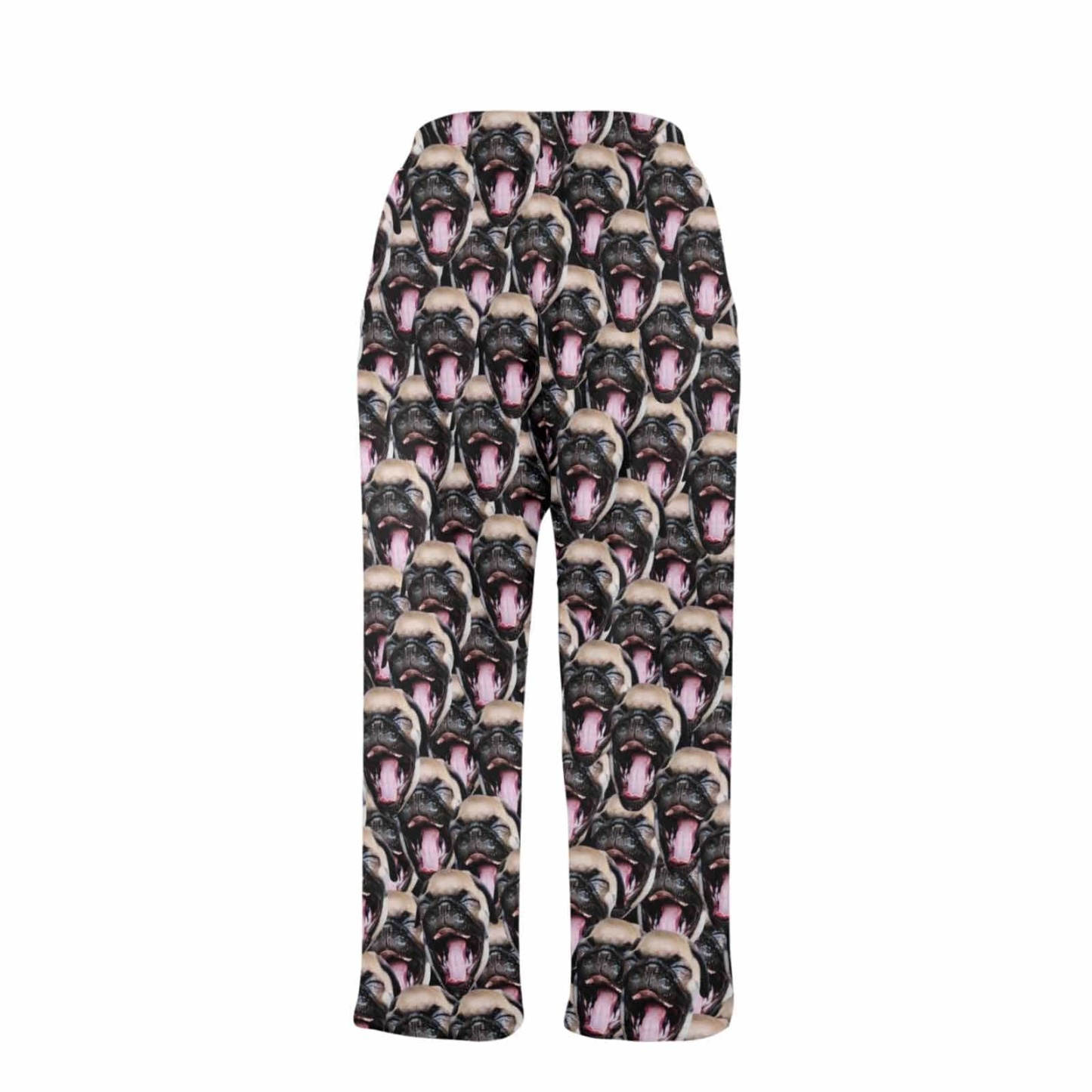 Custom Coral Fleece Pajama Trousers-Custom Face Pet Dog Seamless Warm and Comfortable Sleepwear Long Pajama Pants For Men Women - YesCustom