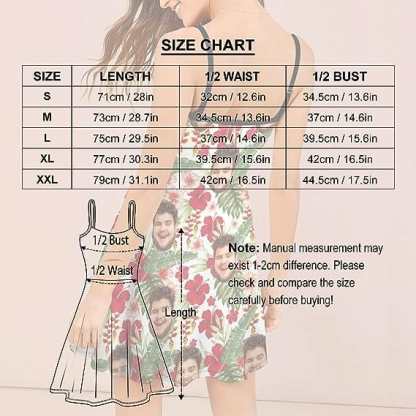 Custom Couple Hawaiian Dress Set Cruise Outfit Custom Face Red Hawaiian Shirt Set&Dress - YesCustom