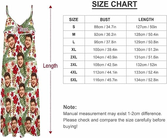 Custom Couple Hawaiian Dress Set Cruise Outfit Custom Face Red Hawaiian Shirt Set&Dress - YesCustom