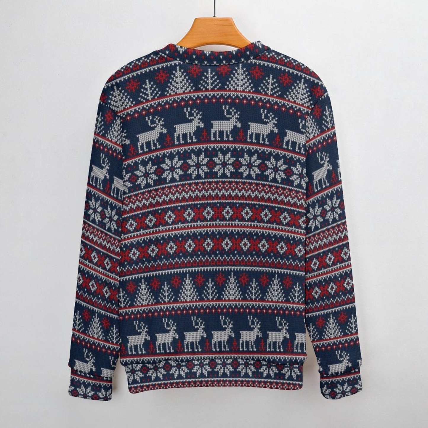 Custom Couple Matching Custom Face Sweater Santa Hat Long Sleeve Ugly Christmas Sweater Tops for Men and Women - YesCustom