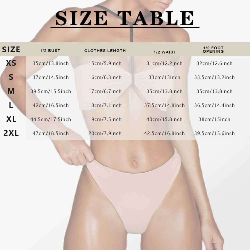 Custom Couple Matching Swimwear Custom Face Palm Tree Women's Adjustable Halter Neck Straps Bikini Set & Men's Swim Shorts - YesCustom