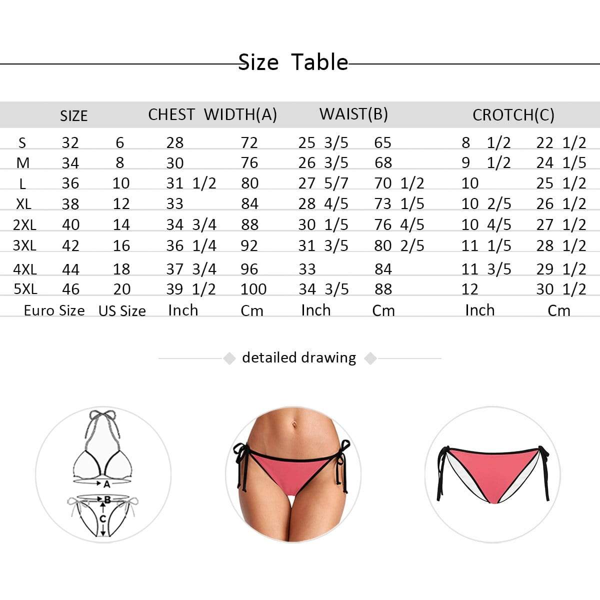 Custom #Couple Matching Swimwear Custom Seamless Face Side Tie Bikini Bottom Personalized Triangle Swim Briefs Men's Swim Shorts - YesCustom