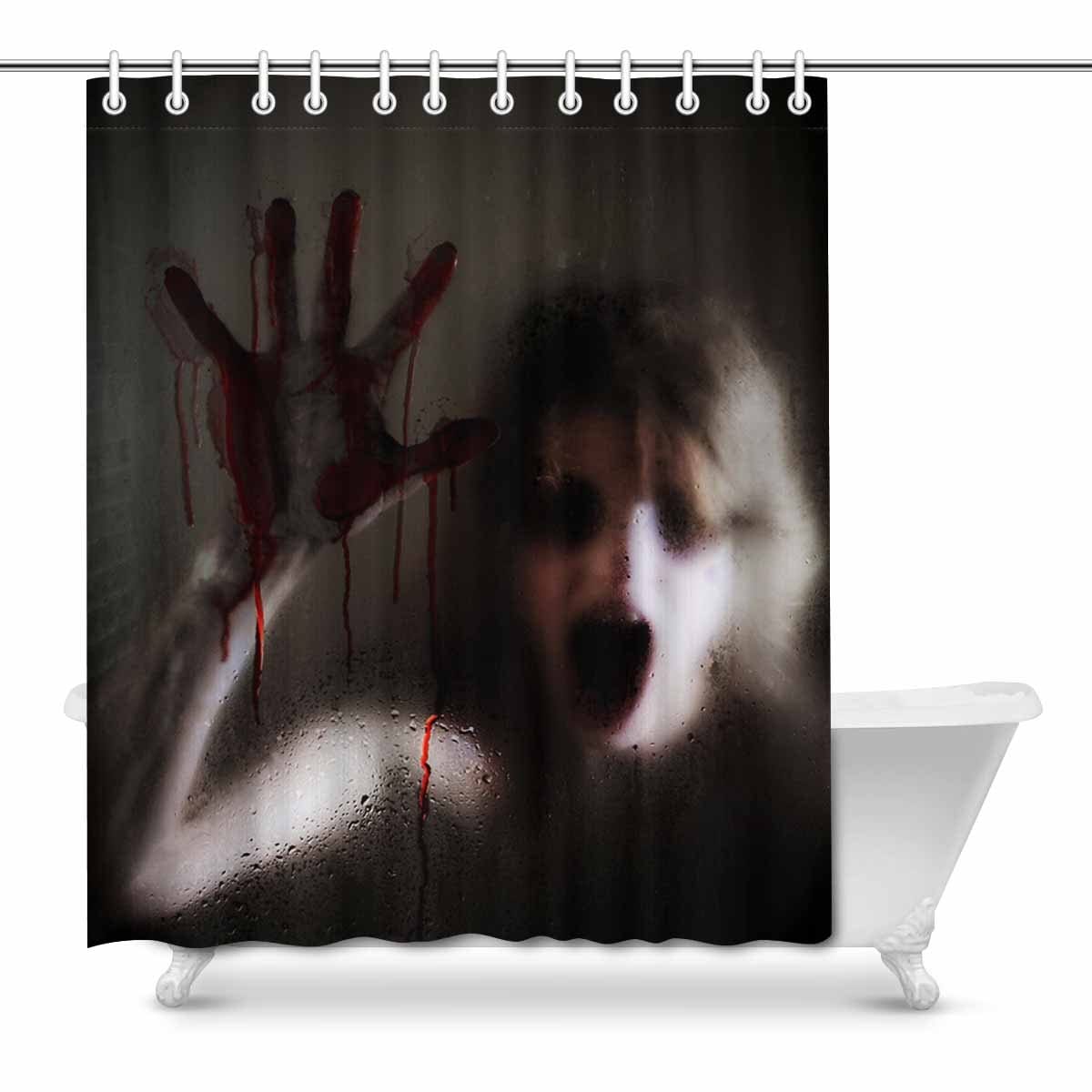 Custom Creepy Shower Curtain 66"x72" - YesCustom