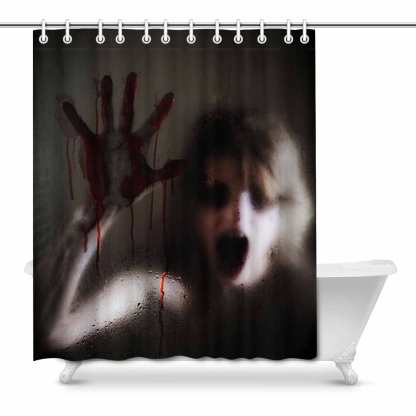 Custom Creepy Shower Curtain 66"x72" - YesCustom