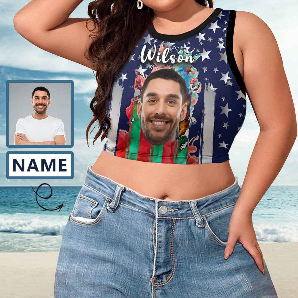 put face on tank top