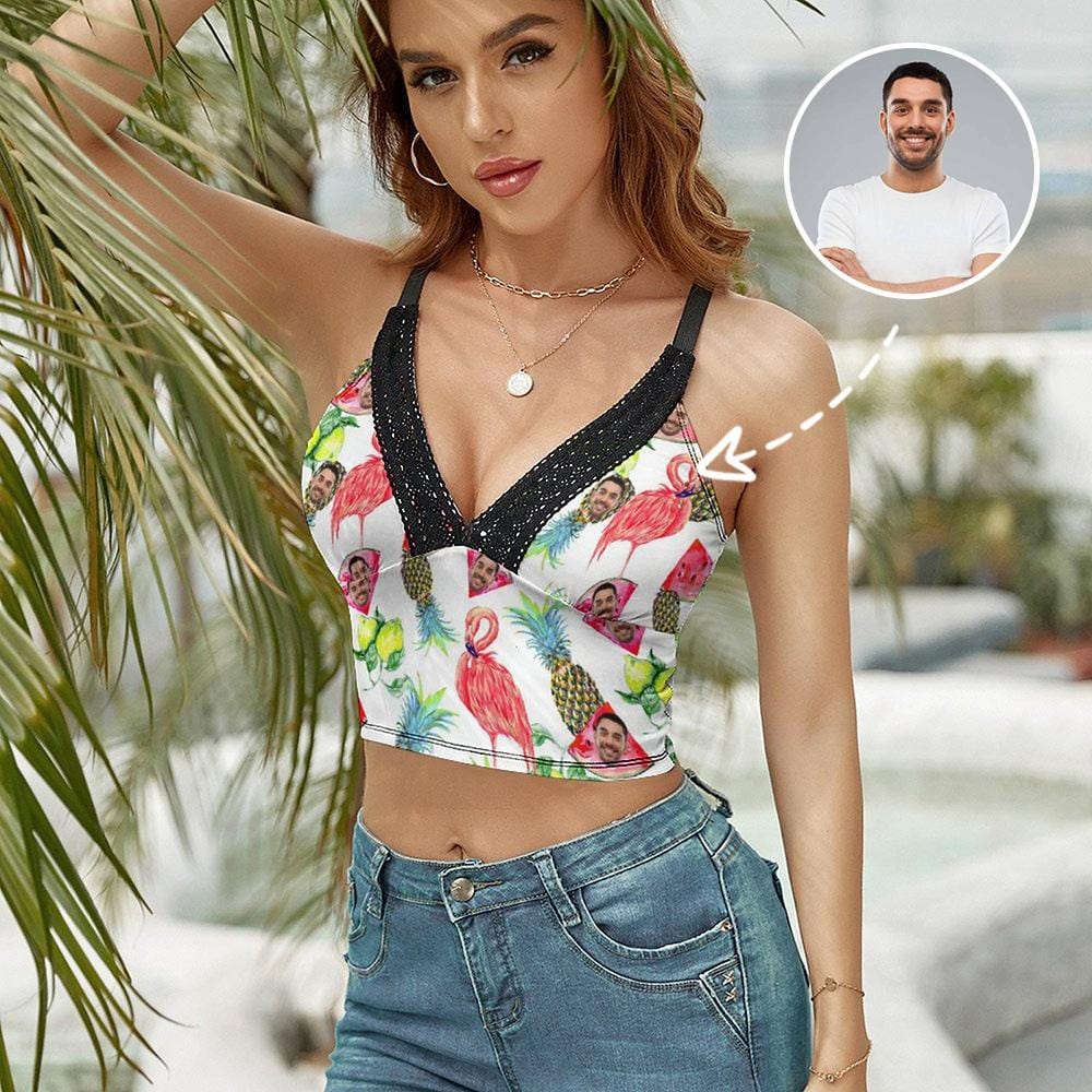 husband face crop top