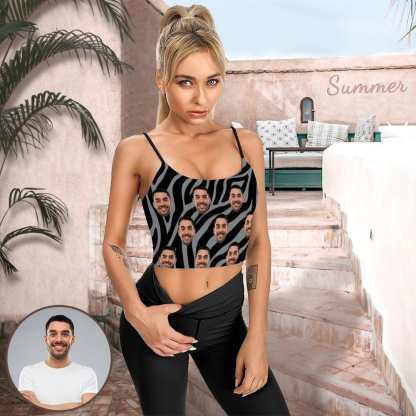husband face crop top