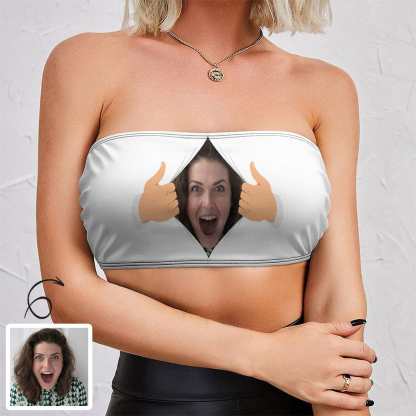 custom face tube top