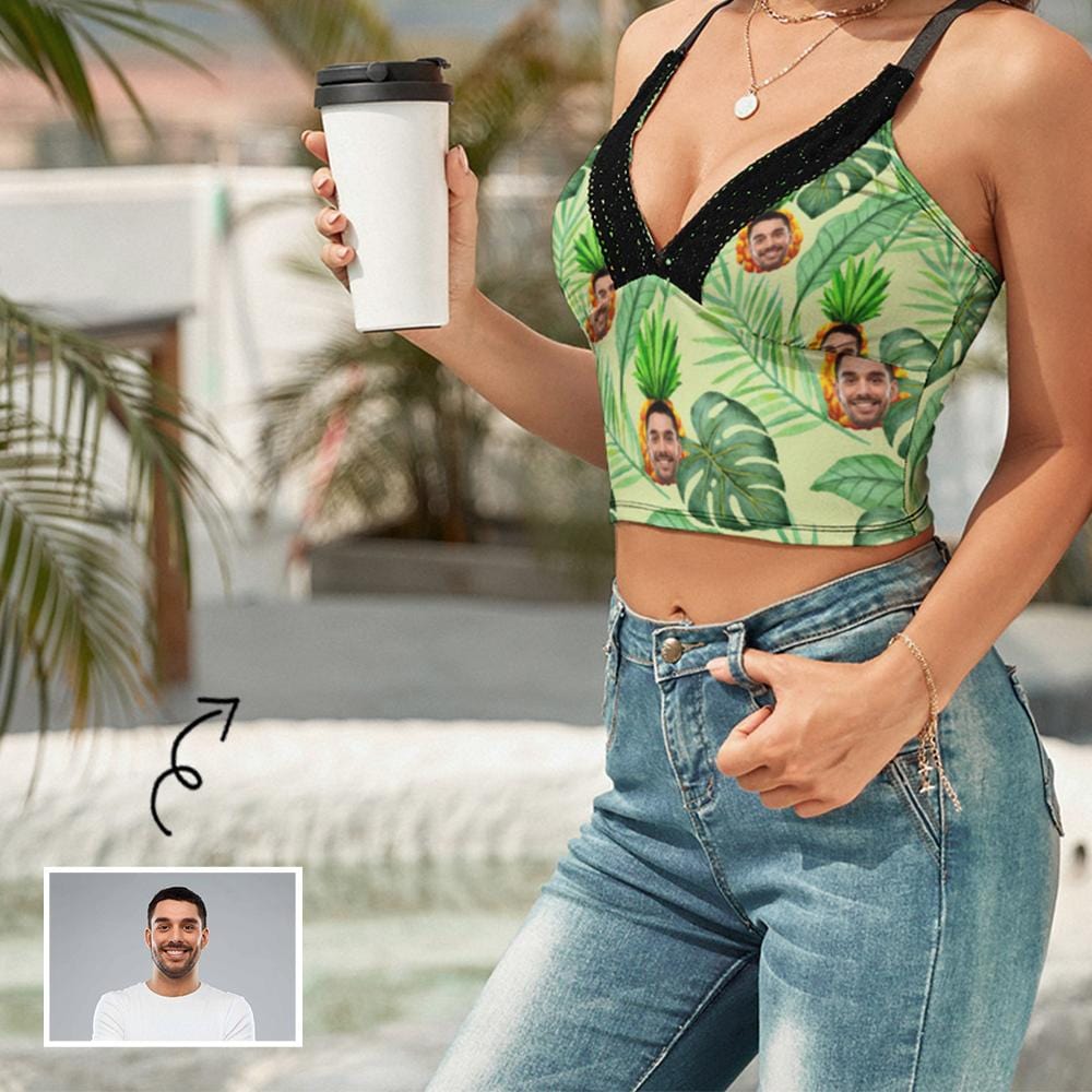husband face crop top