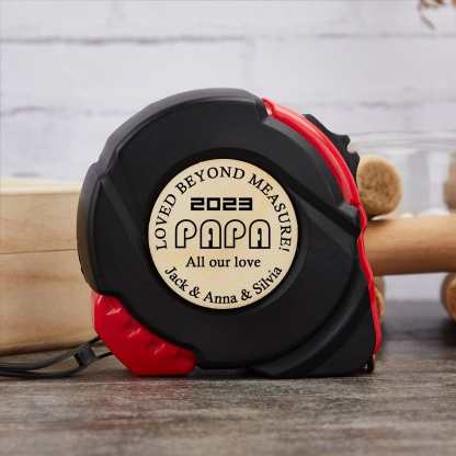 Custom Custom Appellation&Name Tape Measure 24.6 ft Father's Day Gift Personalized Gifts for Dad Grandpa All Our Love - YesCustom