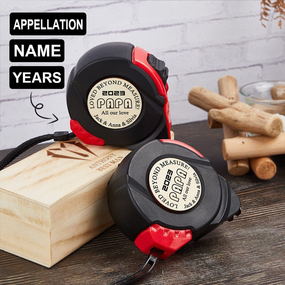Custom Custom Appellation&Name Tape Measure 24.6 ft Father's Day Gift Personalized Gifts for Dad Grandpa All Our Love - YesCustom