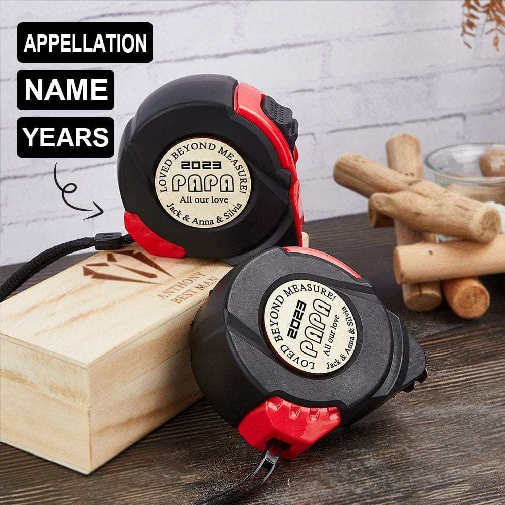 Custom Custom Appellation&Name Tape Measure 24.6 ft Father's Day Gift Personalized Gifts for Dad Grandpa All Our Love - YesCustom