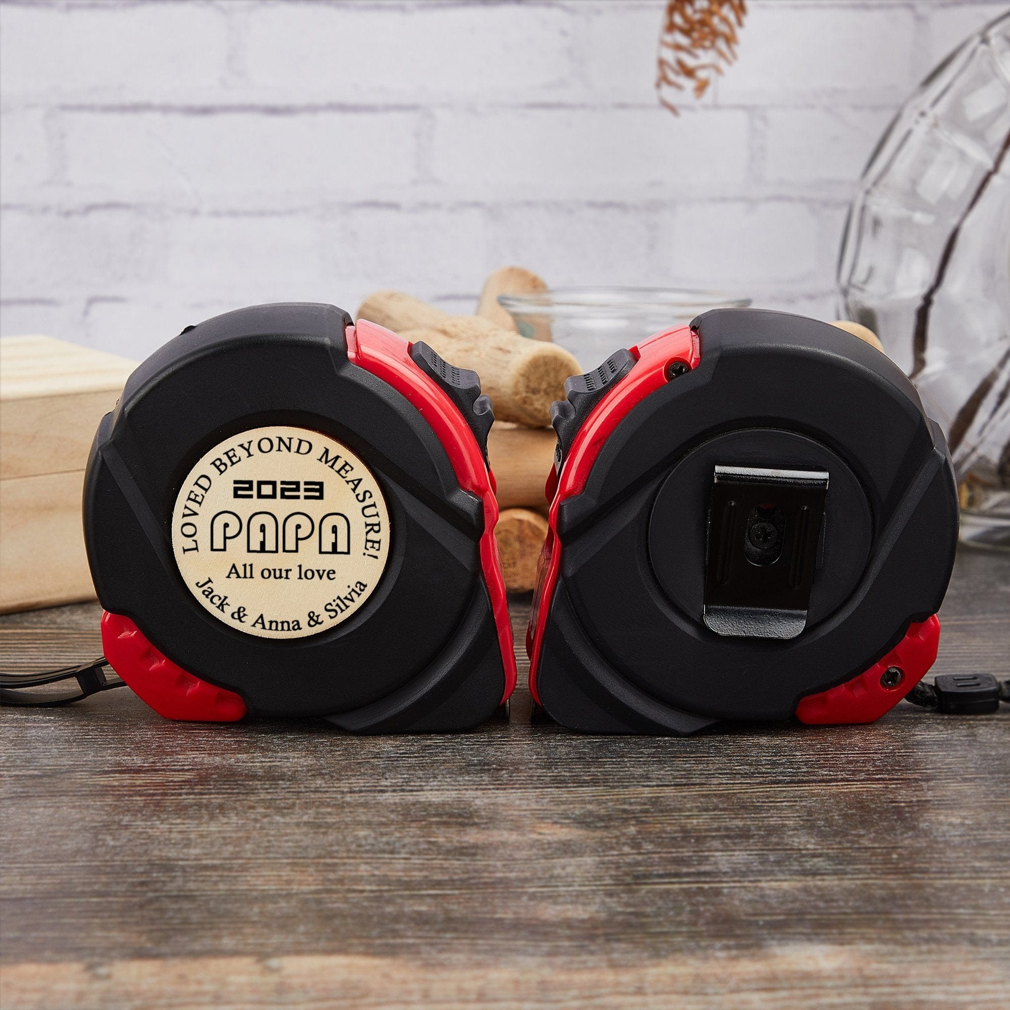 Custom Custom Appellation&Name Tape Measure 24.6 ft Father's Day Gift Personalized Gifts for Dad Grandpa All Our Love - YesCustom