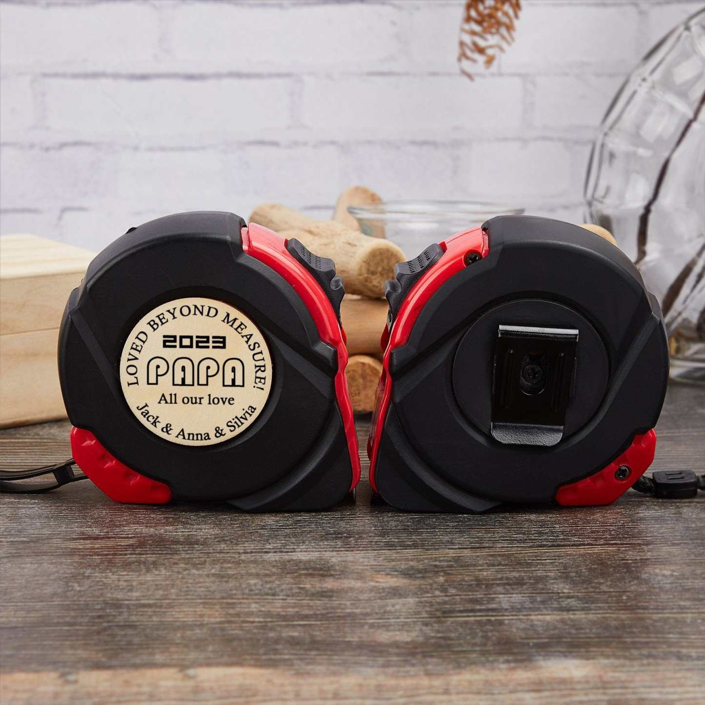 Custom Custom Appellation&Name Tape Measure 24.6 ft Father's Day Gift Personalized Gifts for Dad Grandpa All Our Love - YesCustom
