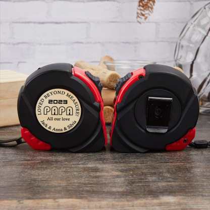Custom Custom Appellation&Name Tape Measure 24.6 ft Father's Day Gift Personalized Gifts for Dad Grandpa All Our Love - YesCustom