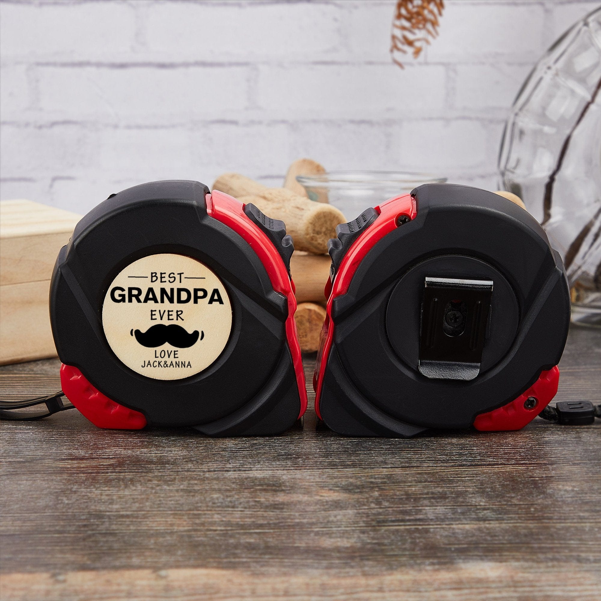 Custom Custom Appellation&Name Tape Measure 24.6 ft Father's Day Gift Personalized Gifts for Dad Grandpa Best Dad Ever - YesCustom