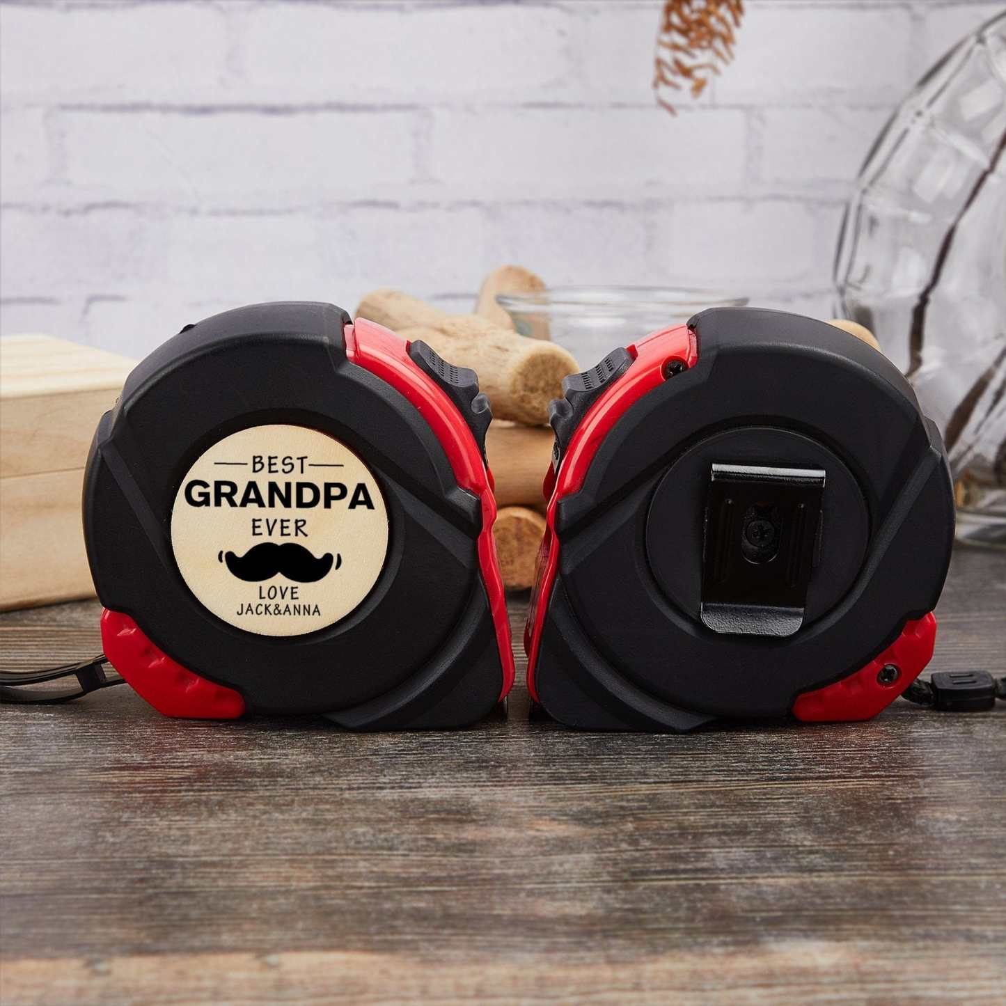 Custom Custom Appellation&Name Tape Measure 24.6 ft Father's Day Gift Personalized Gifts for Dad Grandpa Best Dad Ever - YesCustom