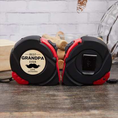 Custom Custom Appellation&Name Tape Measure 24.6 ft Father's Day Gift Personalized Gifts for Dad Grandpa Best Dad Ever - YesCustom