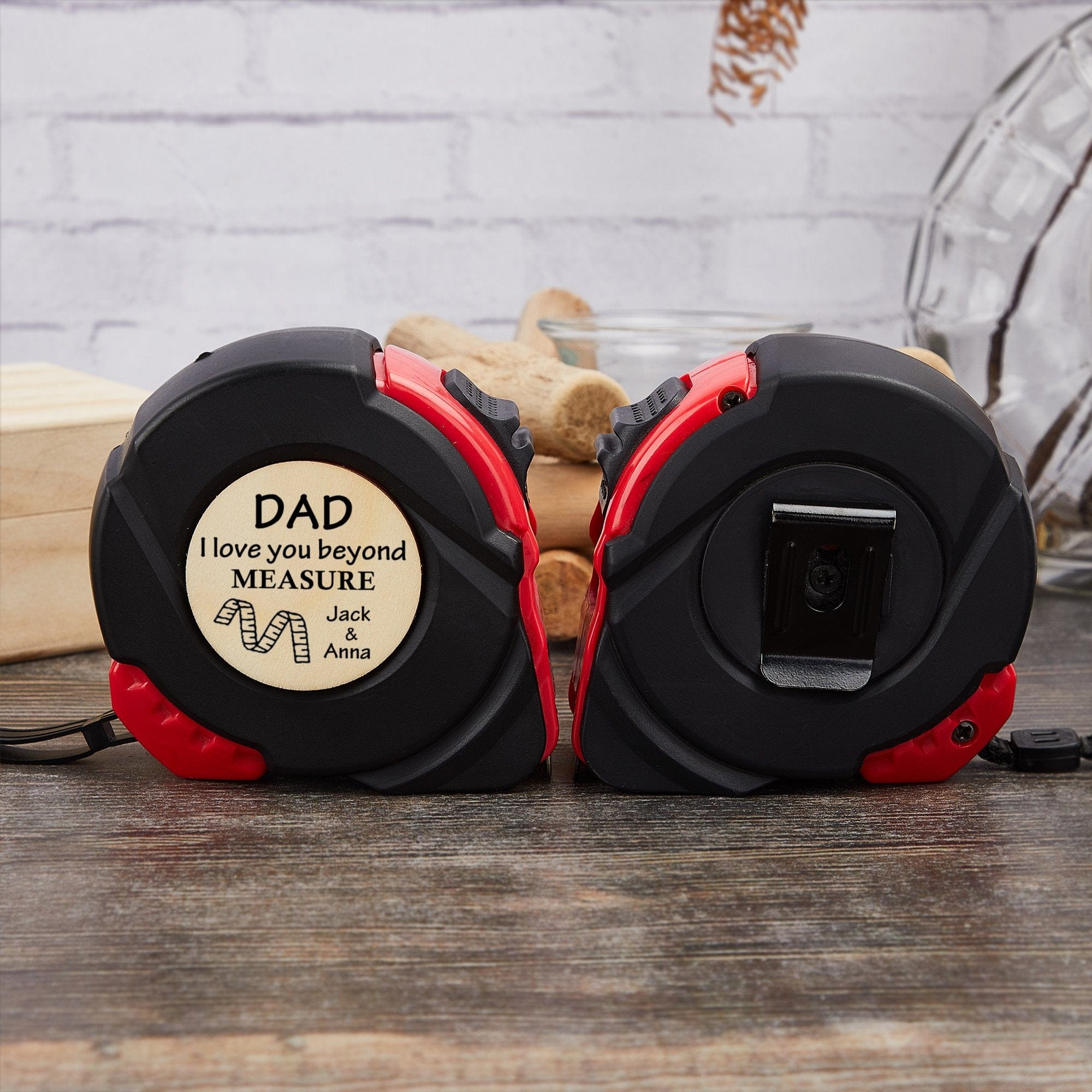 Custom Custom Appellation&Name Tape Measure 24.6 ft Father's Day Gift Personalized Gifts for Dad Grandpa Love You Beyond Measure - YesCustom