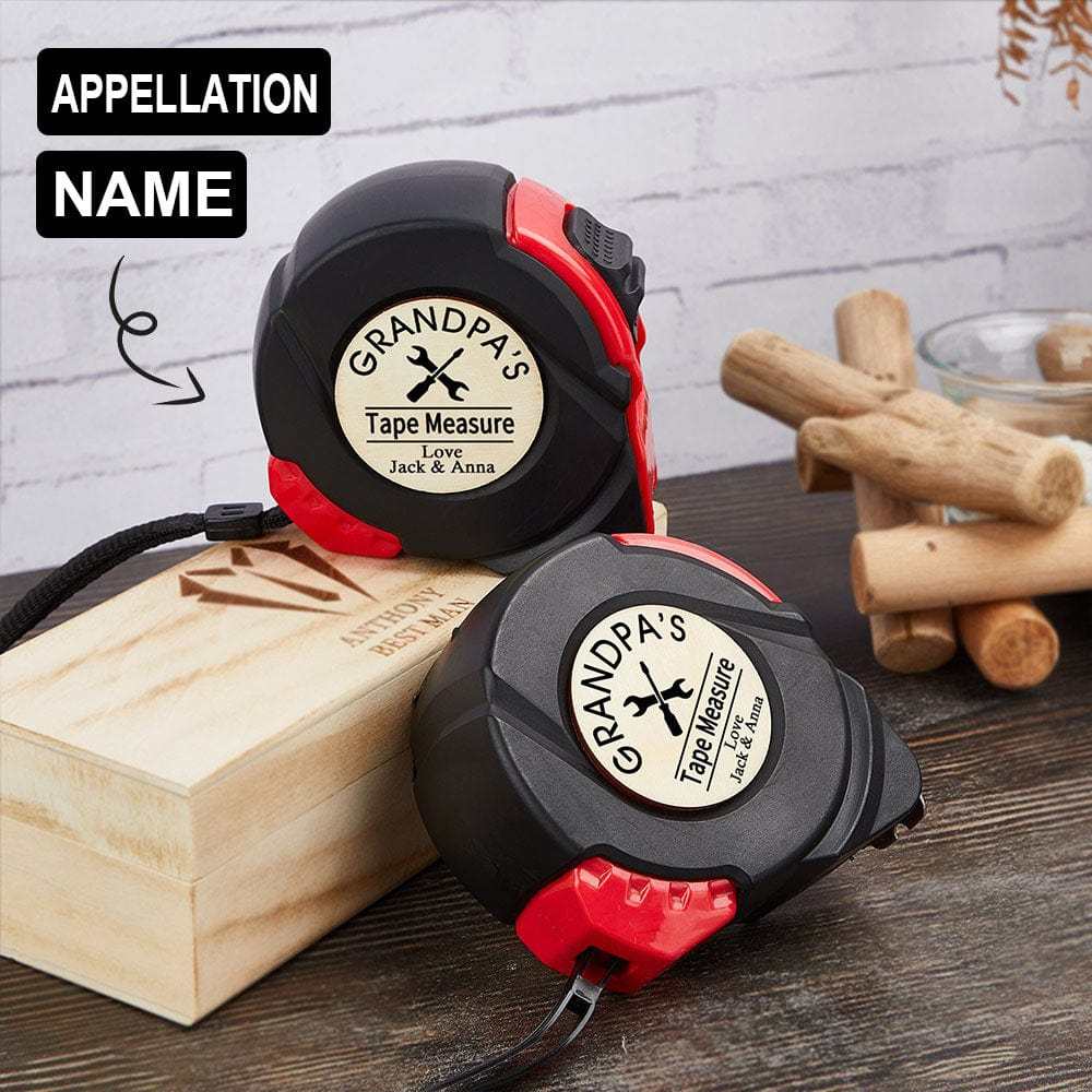 Custom Custom Appellation&Name Tape Measure 24.6 ft Father's Day Gift Personalized Gifts for Dad Grandpa - YesCustom