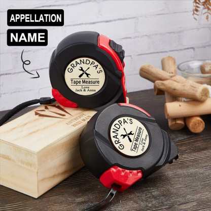Custom Custom Appellation&Name Tape Measure 24.6 ft Father's Day Gift Personalized Gifts for Dad Grandpa - YesCustom