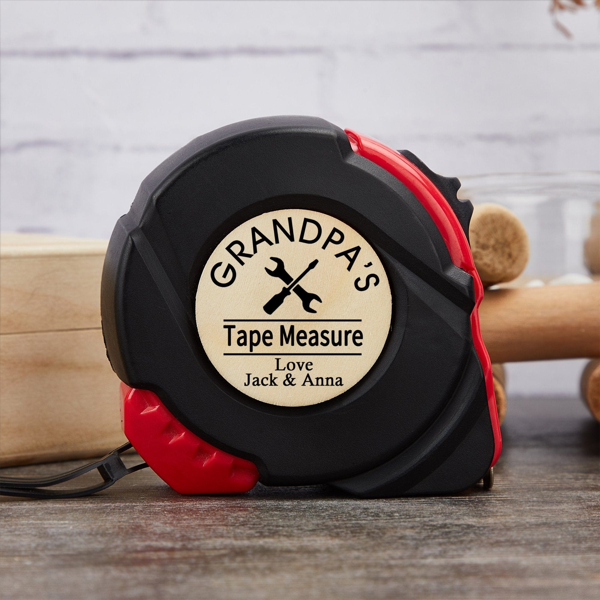 Custom Custom Appellation&Name Tape Measure 24.6 ft Father's Day Gift Personalized Gifts for Dad Grandpa - YesCustom