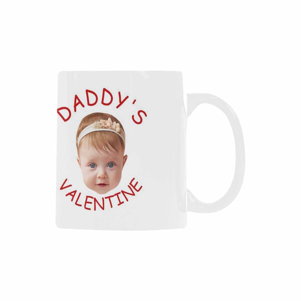 Custom Custom Baby Face Daddy's Valentine Personalized Morphing Mug Funny Gift Ideas - YesCustom