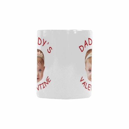 Custom Custom Baby Face Daddy's Valentine Personalized Morphing Mug Funny Gift Ideas - YesCustom