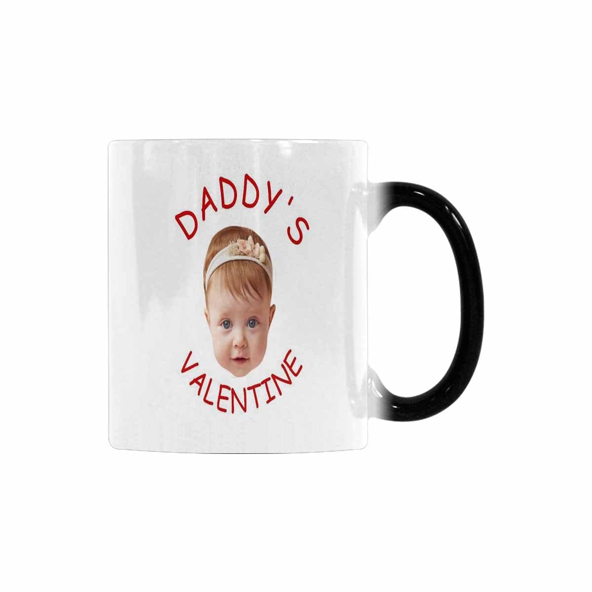Custom Custom Baby Face Daddy's Valentine Personalized Morphing Mug Funny Gift Ideas - YesCustom